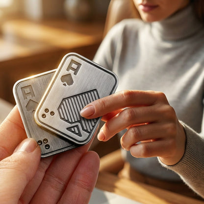 Metal Fidget Slider Card